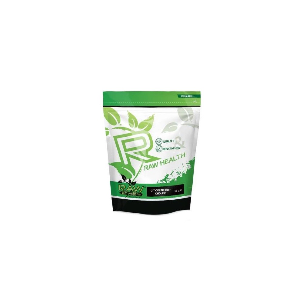Raw Powders Citicolina CDP-Colina pudra 25 grame Beneficii Citicoline CDP-Colina: 250 mg Citicolină pe porție, Supliment de înal