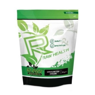 Raw Powders Citicolina CDP-Colina pudra 25 grame Beneficii Citicoline CDP-Colina: 250 mg Citicolină pe porție, Supliment de înal