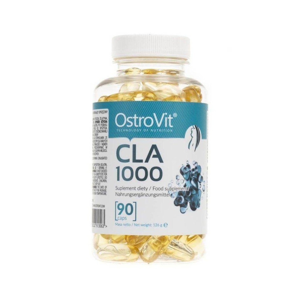 OstroVit CLA Slim Line 1000 mg 90 Capsule Proprietățile si beneficiile OstroVit CLA Slim Line: accelerează arderea de grăsimi, a
