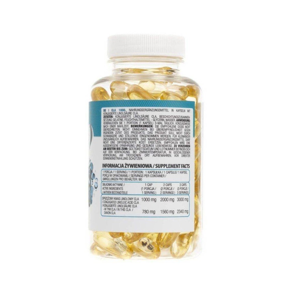 OstroVit CLA Slim Line 1000 mg 90 Capsule Proprietățile si beneficiile OstroVit CLA Slim Line: accelerează arderea de grăsimi, a