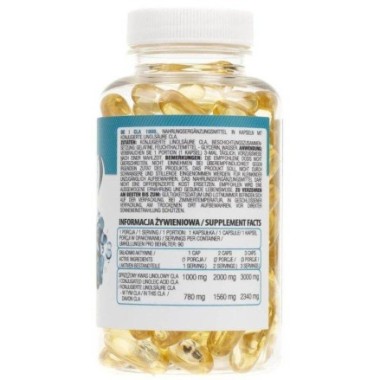 OstroVit CLA Slim Line 1000 mg 90 Capsule Proprietățile si beneficiile OstroVit CLA Slim Line: accelerează arderea de grăsimi, a