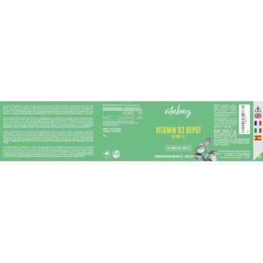 Vitabay Vitamina D3 - 50.000 UI - 120 Tablete Beneficii Vitamina D3: ajuta la mentinerea sanatatii oaselor, suport pentru sistem