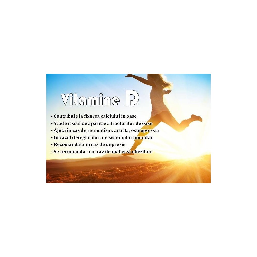 7 Nutrition Vitamina D3 2000 - 120 Capsule Beneficii Vitamina D3: ajuta la mentinerea sanatatii oaselor, suport pentru sistemul 