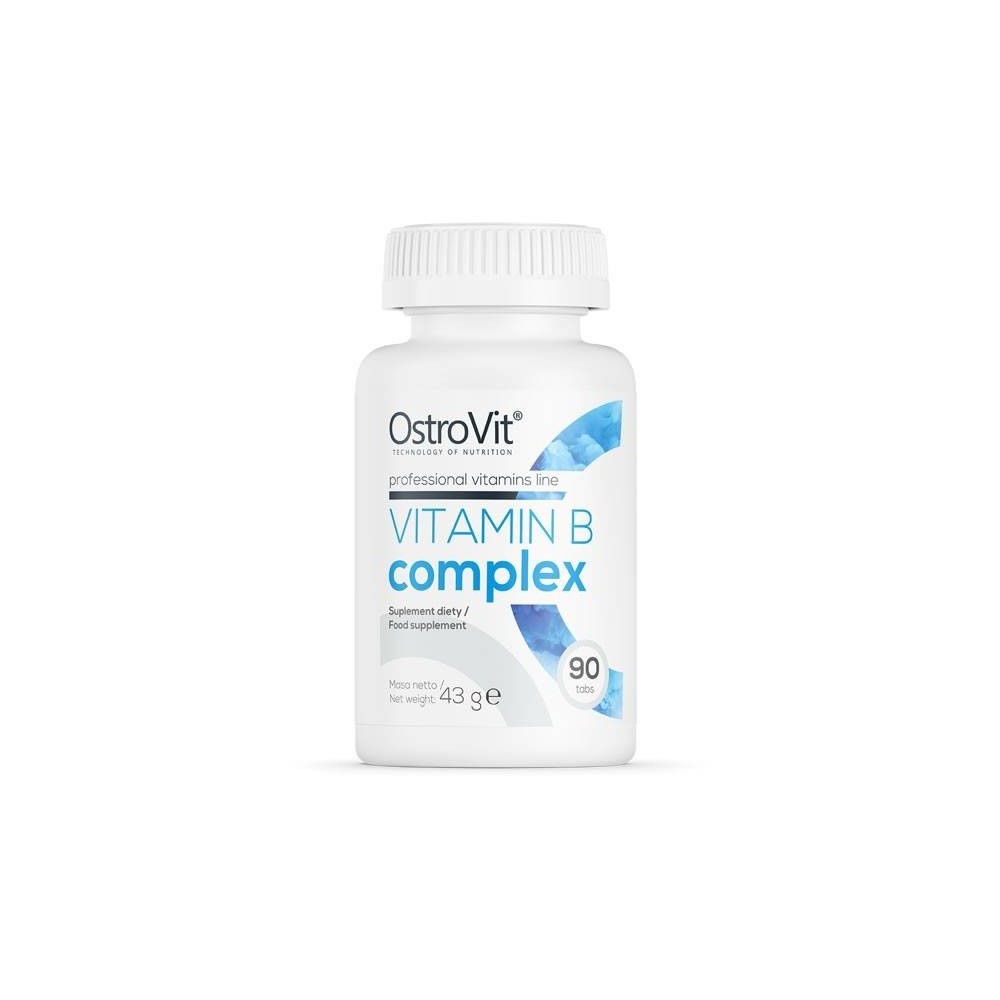 Vitamin B Complex 90 Tablete, OstroVit B complex beneficii: Susține funcția cardiovasculară și producția de energie, întăresc im Vitamin B Complex 90 Tablete, OstroVit B complex beneficii: Susține funcția cardiovasculară și producția de energie, întăresc im
