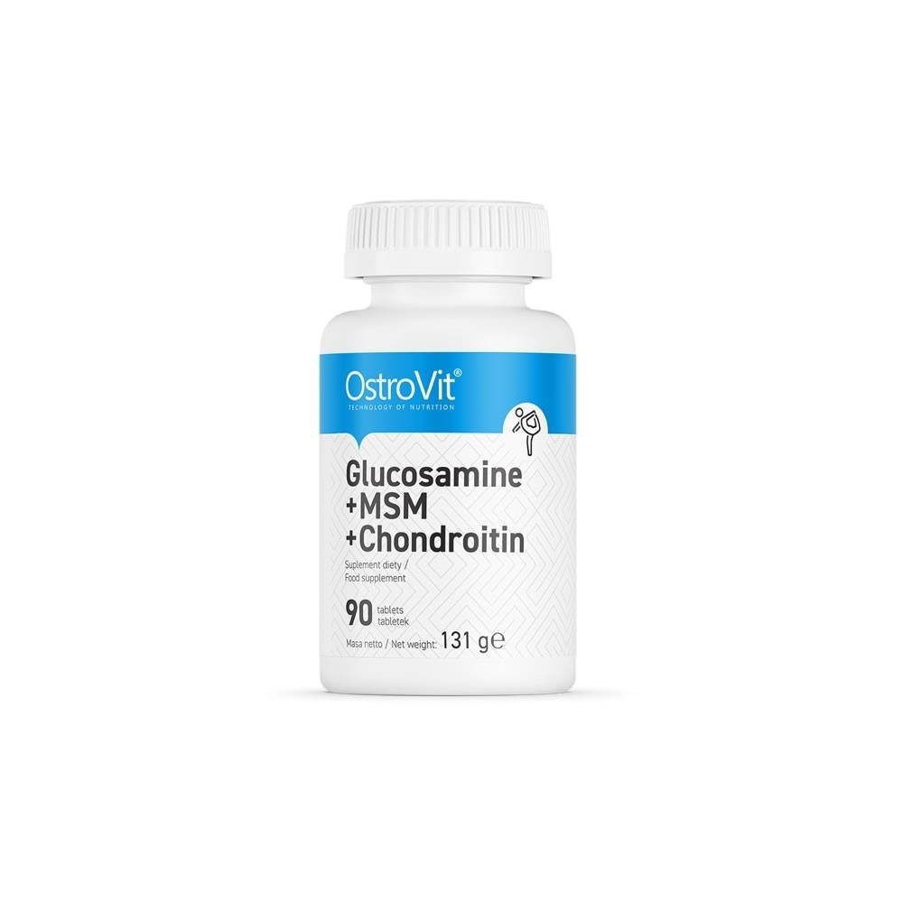 Glucosamine + MSM + Chondroitin 90 Tablete (Glucozamina, Articulatii, incheieturi, ligamente sanatoase) Beneficii Glucosamine + 