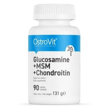 Glucosamine + MSM + Chondroitin 90 Tablete (Glucozamina, Articulatii, incheieturi, ligamente sanatoase) Beneficii Glucosamine + 