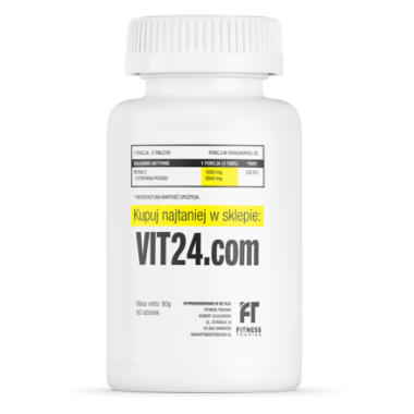 VIT24.com Potassium 60 Tablete Beneficii Potasiu: regleaza tensiunea arteriala crescuta, elimina sensibilitatea la sare, reduce 