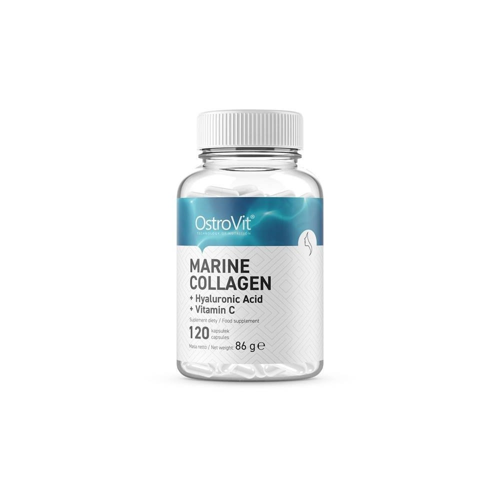 Marine Collagen + Hyaluronic Acid + Vitamina C 120 Capsule, OstroVit Marine Colagen + Hyaluronic Acid + Vitamina C beneficii - i