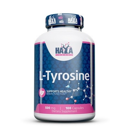 L-Tyrosine 500mg, 100 Capsule, Stimulează eliberarea hormonului de creștere care determină creșterea musculară Beneficii L-TYROS