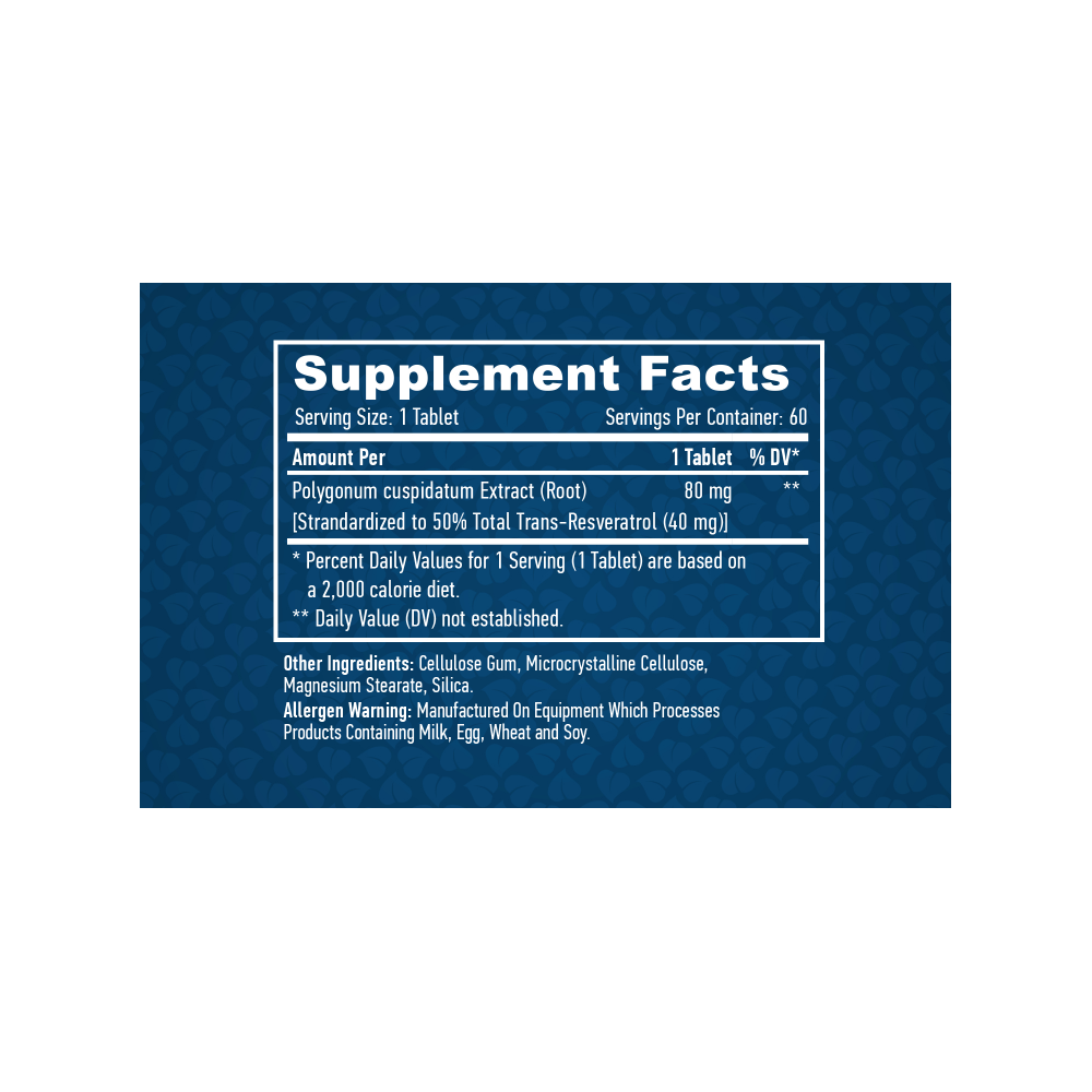 Resveratrol trans 40mg, 60 Capsule, Mentine sanatatea colonului, antioxidant natural puternic care protejeaza ADN-ul Beneficii R