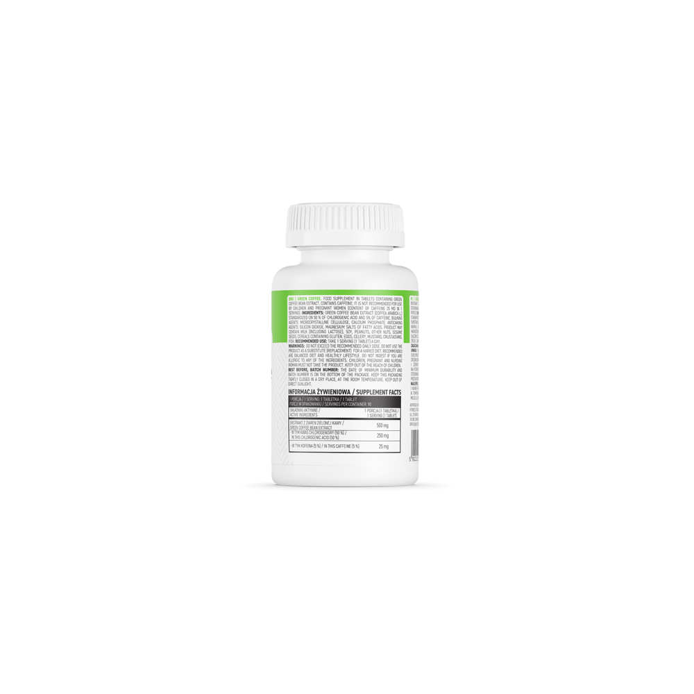 OstroVit Green Coffee 90 Tablete (Extract de cafea verde 500 mg) Beneficiile boabelor de cafea verde: ajuta la arderea grasimilo
