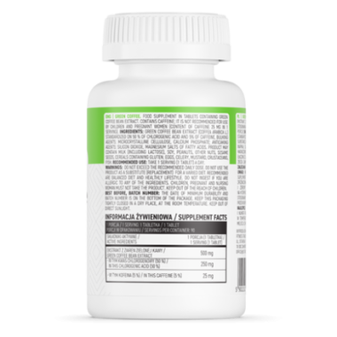 OstroVit Green Coffee 90 Tablete (Extract de cafea verde 500 mg) Beneficiile boabelor de cafea verde: ajuta la arderea grasimilo