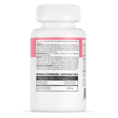 OstroVit MSM 90 Tablete (Metilsulfonilmetan), articulatii inflamate, sinteza colagen, riduri Beneficii MSM: permite muschilor si
