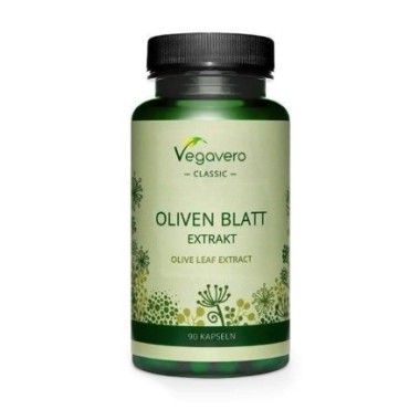 Vegavero Olive Leaf Extract (40% Oleuropein) Frunze de maslin Bio 90 Capsule Consumul regulat al suplimentului nostru Olive Leaf