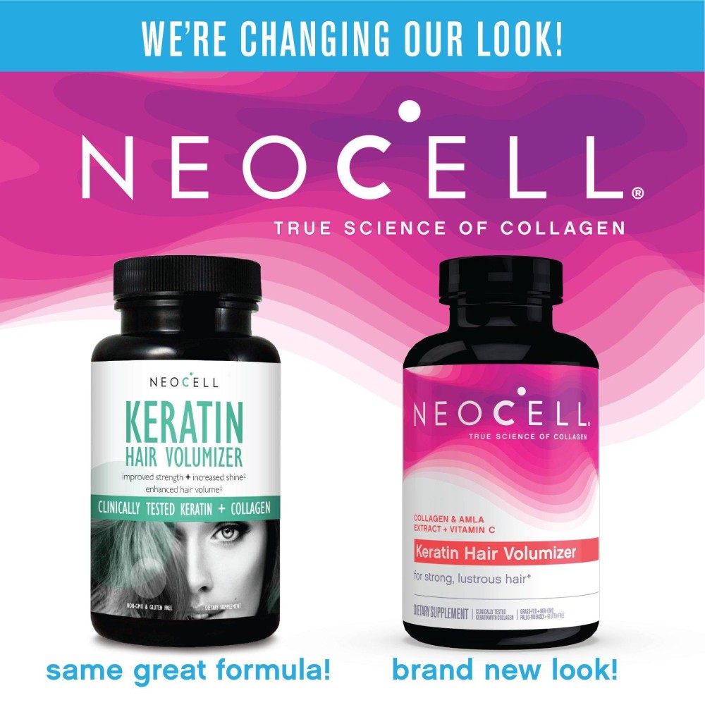 NeoCell Keratin Hair Volumizer - 60 Capsule SUPORT PENTRU PARUL SI PIELEA TA: Contine keratina testata clinic pentru a ajuta la 
