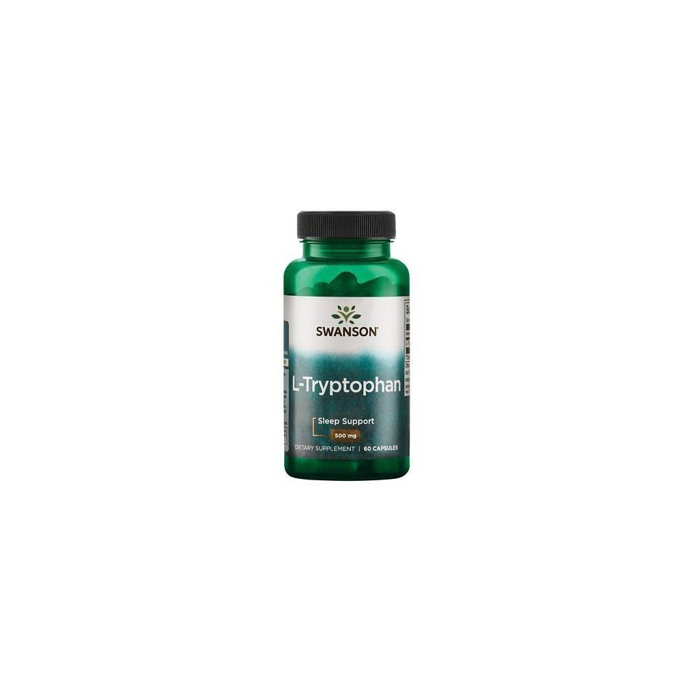Swanson L-Tryptophan 500mg 60 Capsule Trptofan beneficii: tulburare somn și insomnie, in caz de depresie, anxietate, reduce apet