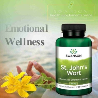 Swanson St. John's Wort - Sunatoare 375mg 120 Capsule Beneficii Sunatoare - St. John's Wort: ofera o stare de relaxare, modifica