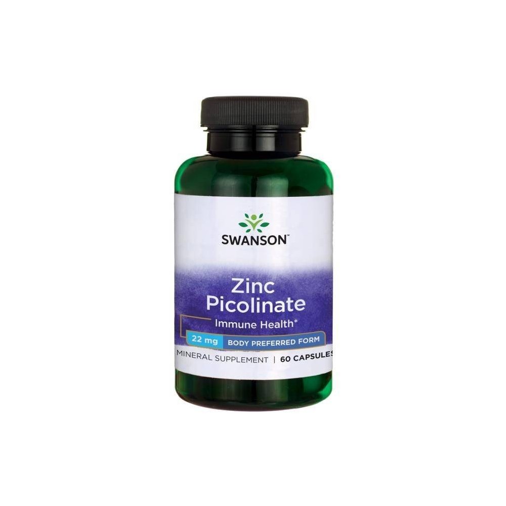 Swanson Zinc Picolinate Body Preferred Form, 22mg - 60 Capsule Beneficii Zinc picolinat: creste imunitatea, stimuleaza productia