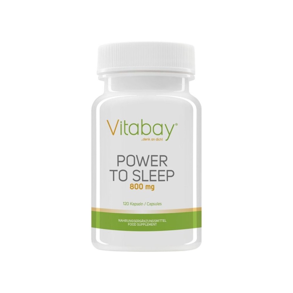 Vitabay Power to Sleep - 800 mg - 120 Capsule Beneficii Power to Sleep: imbunatateste calitatea somnului, ajuta la tratarea tulb Vitabay Power to Sleep - 800 mg - 120 Capsule Beneficii Power to Sleep: imbunatateste calitatea somnului, ajuta la tratarea tulb