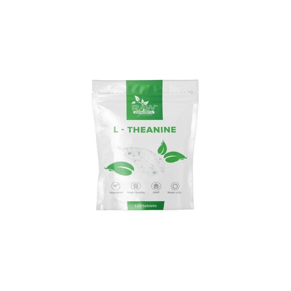 L-Teanina 200 mg 120 Tablete, Raw Powders L-Teanina beneficii: induce relaxarea fără somnolență, diminuarea simptomelor PMS, red L-Teanina 200 mg 120 Tablete, Raw Powders L-Teanina beneficii: induce relaxarea fără somnolență, diminuarea simptomelor PMS, red
