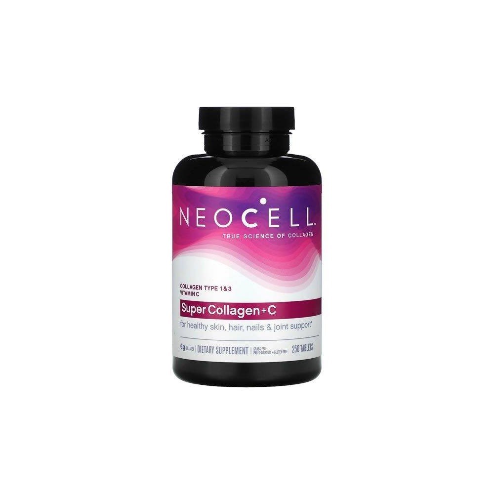Neocell, Super Collagen + Vitamina C, 250 Tablete Beneficii Colagen Hidrolizat cu Vitamina C: Reface stocurile de Colagen si Ofe Neocell, Super Collagen + Vitamina C, 250 Tablete Beneficii Colagen Hidrolizat cu Vitamina C: Reface stocurile de Colagen si Ofe