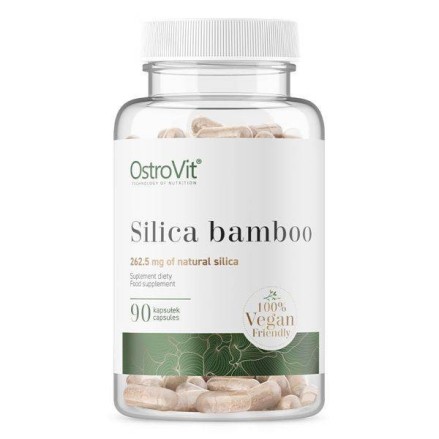 OstroVit Silica Bamboo VEGE 90 Capsule (Siliciu din bambus pentru articulatii dureroase) Beneficii Siliciu Bio: are un efect de 