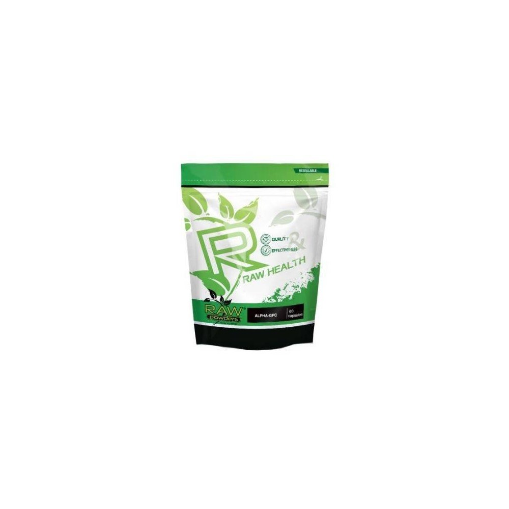 Raw Powders Alfa-GPC 250 mg 60 Capsule Beneficii Alfa-GPC: Efect Nootropic, ajuta in recuperarea dupa accident vascular, imbunăt