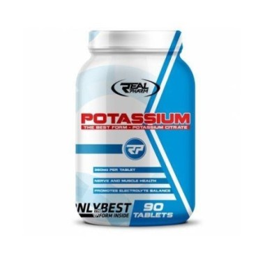 Potasiu citrat 1000 mg 90 Tablete, Real Pharm Potasiu beneficii: regleaza tensiunea arteriala crescuta, elimina sensibilitatea l