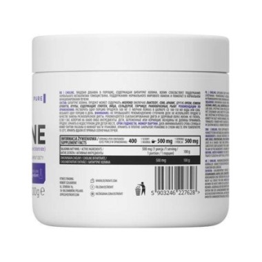 OstroVit Supreme Pure Choline 200 grame Beneficii Colina Bitartrate: sprijină sănătatea inimii și sănătatea ficatului, reduce gr