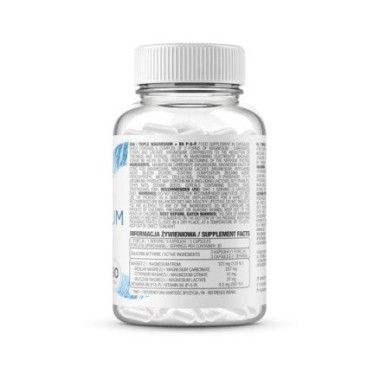 OstroVit Triple Magnesium + B6 P-5-P 90 Capsule Beneficii magneziu- regleaza tensiunea arteriala, amelioreaza migrenele, amelior