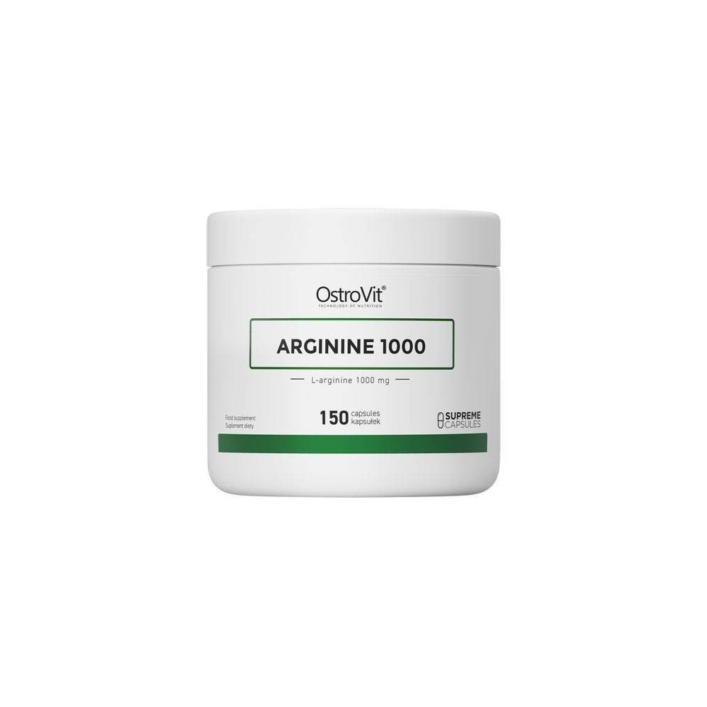 OstroVit Supreme Capsules Arginine 1000 mg 150 Capsule Beneficii Arginina: creste nivelul de Oxid Nitric, creste vascularizarea OstroVit Supreme Capsules Arginine 1000 mg 150 Capsule Beneficii Arginina: creste nivelul de Oxid Nitric, creste vascularizarea