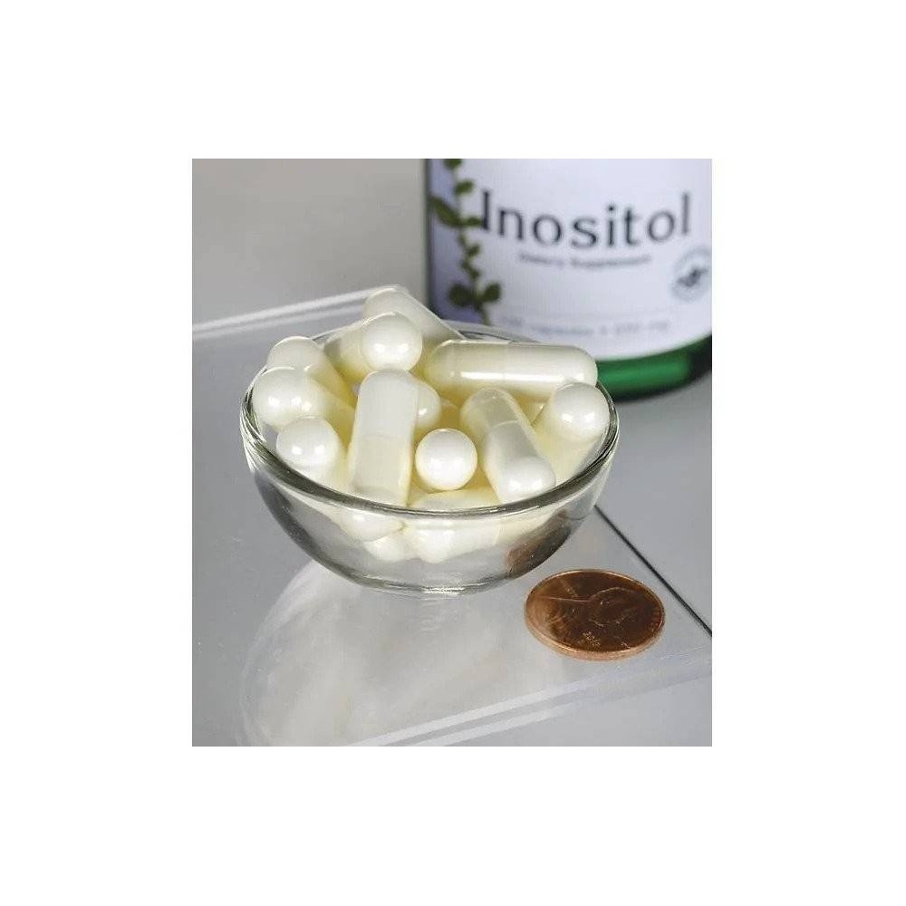 Inozitol - Vitamina B8 650 mg 100 capsule, Swanson Inozitol - Vitamina B8 beneficii: Inozitolul este un nutrient natural gasit i