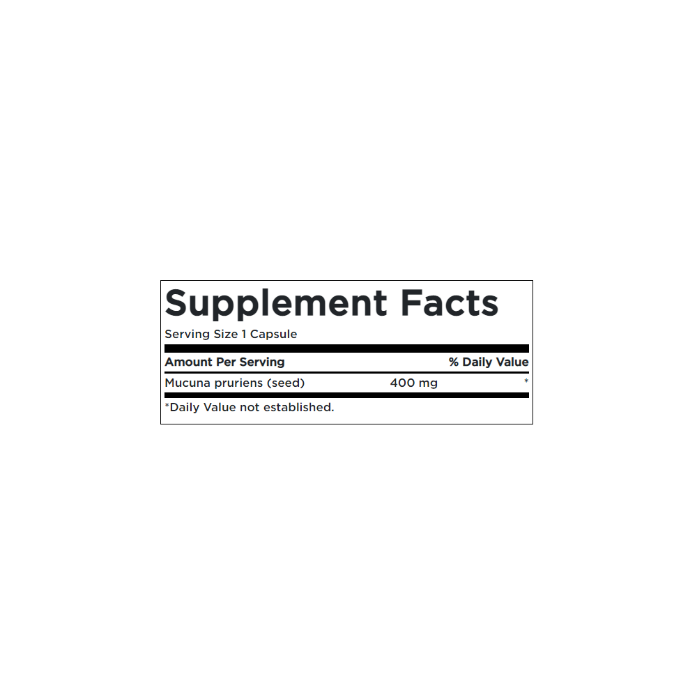 Swanson Full Spectrum Mucuna Pruriens (L-Dopa) 400 mg 60 capsule (Naturist Parkinson, Afrodisiac natural) Beneficii Full Spectru