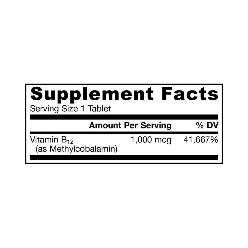 Jarrow Vitamina B12 Methyl (Metilcobalamina) Lemon 1000 mcg 100 comprimate Beneficii Vitamina B12 Methyl: Jarrow va aduce o desc