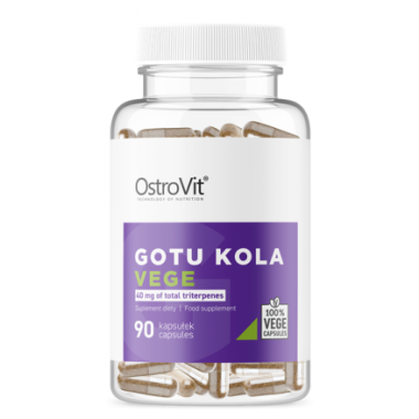 OstroVit Gotu Kola VEGE 90 Capsule (Concentrare invatat, somn linistit, claritate ganduri) Beneficii OstroVit Gotu Kola VEGE: Os