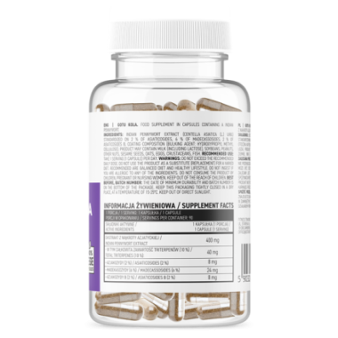 OstroVit Gotu Kola VEGE 90 Capsule (Concentrare invatat, somn linistit, claritate ganduri) Beneficii OstroVit Gotu Kola VEGE: Os