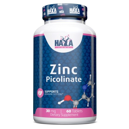 Picolinat de Zinc 30 mg, 60 Capsule, Contribuie la mentinerea metabolismului normal al acizilor grasi Beneficii Zinc Picolinate: