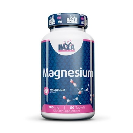 Citrat de Magneziu 200 mg, 50 Tablete, Regleaza tensiunea arteriala, reduce migrenele, amelioreaza depresia și stările proaste B
