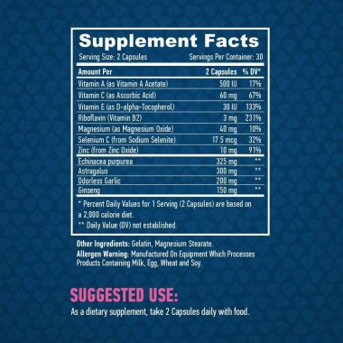 Immunity Formula 60 Capsule (Intareste sistemul imunitar si articulatiile) Beneficii Immunity Formula: Immunity Formula combina 