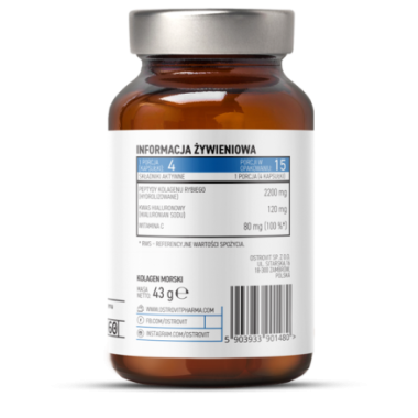 OstroVit Pharma Colagen Marin Hidrolizat cu Acid Hialuronic 60 capsule Beneficii OstroVit Pharma Marine Collagen: OstroVit Pharm