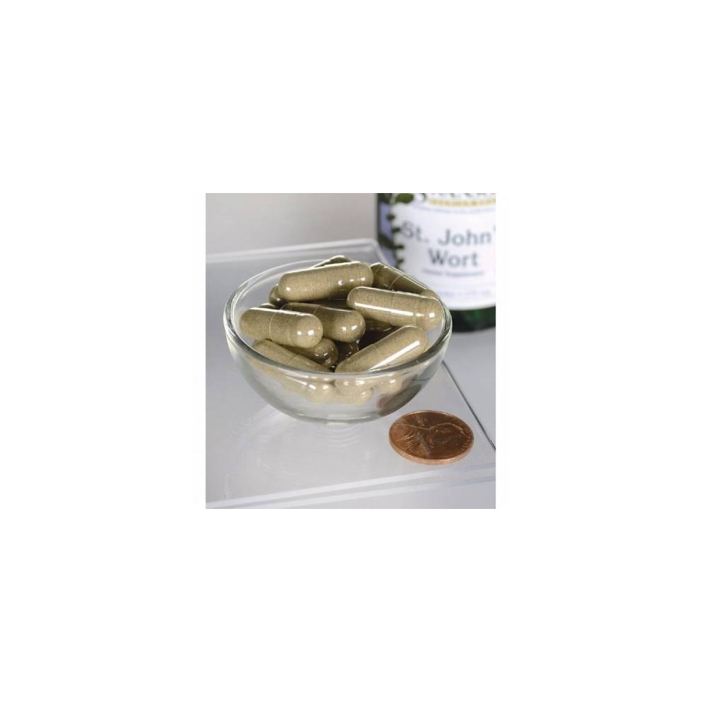 St. John's Wort - Sunatoare 375mg 60 Capsule, Swanson St. John's Wort - Sunatoare beneficii: ofera o stare de relaxare, modifica