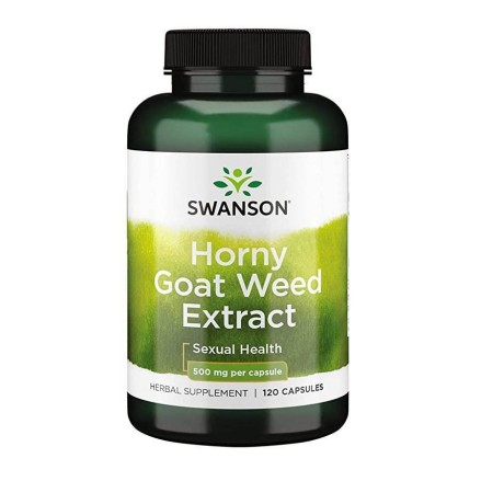 Swanson Iarba Caprei Nebune extract, 120 Capsule Beneficii Horny Goat Weed Extract - scade presiunea arteriala, creste libidoul,