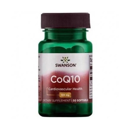 Swanson Coenzima Q10, 100 mg, 50 Capsule (Q10 neutralizeaza radicalii liberi) Beneficii Coenzima Q10: este un supliment alimenta