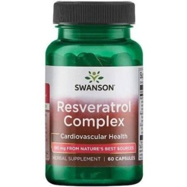 Swanson Resveratrol Complex 60 Capsule Beneficii Resveratrol: reducerea tensiunii arteriale, scăderea nivelului colesterolului „