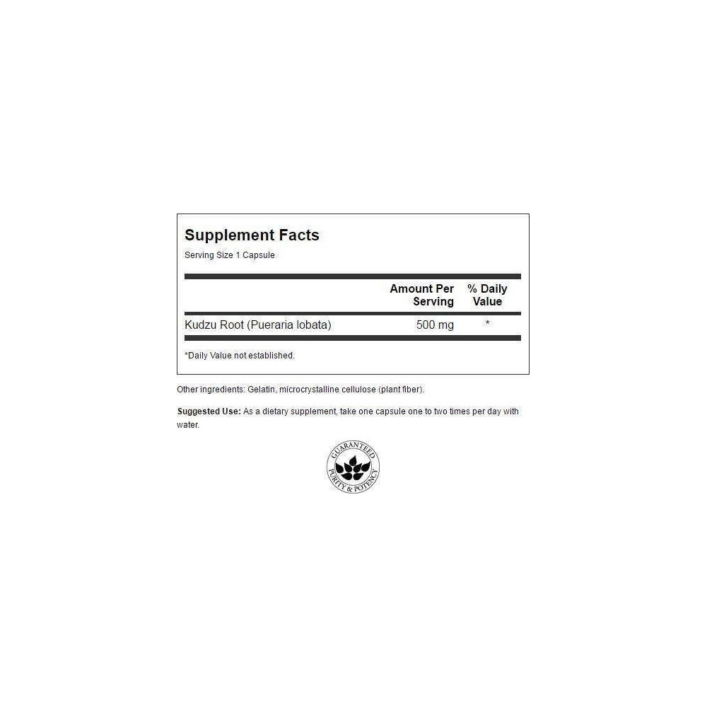 Kudzu radacina 500mg 60 Capsule, Swanson, dependenta alcool Kudzu radacin beneficii: poate ajuta in caz de alcoolism si dependen