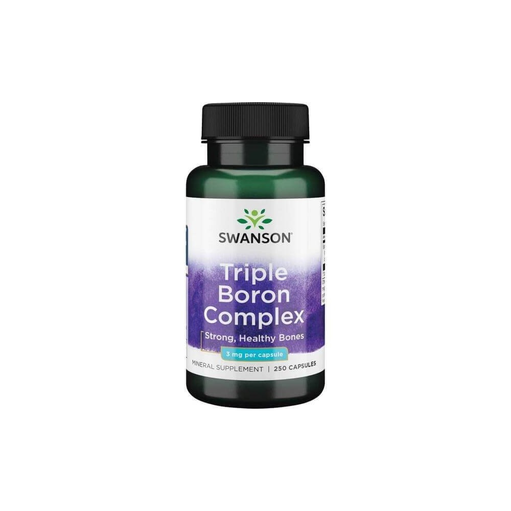 Swanson Triple Boron Complex (Bor), 3mg - 250 Capsule Beneficii bor (boron) accelereaza ameliorarea ranilor, imbunatateste sana Swanson Triple Boron Complex (Bor), 3mg - 250 Capsule Beneficii bor (boron) accelereaza ameliorarea ranilor, imbunatateste sana