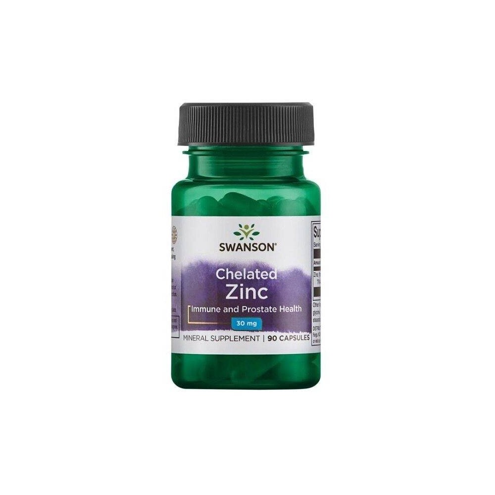 Albion Chelated Zinc - Zinc chelat 30mg 90 Capsule, Swanson Zinc chelat beneficii: reglarea proceselor metabolice si a activitat