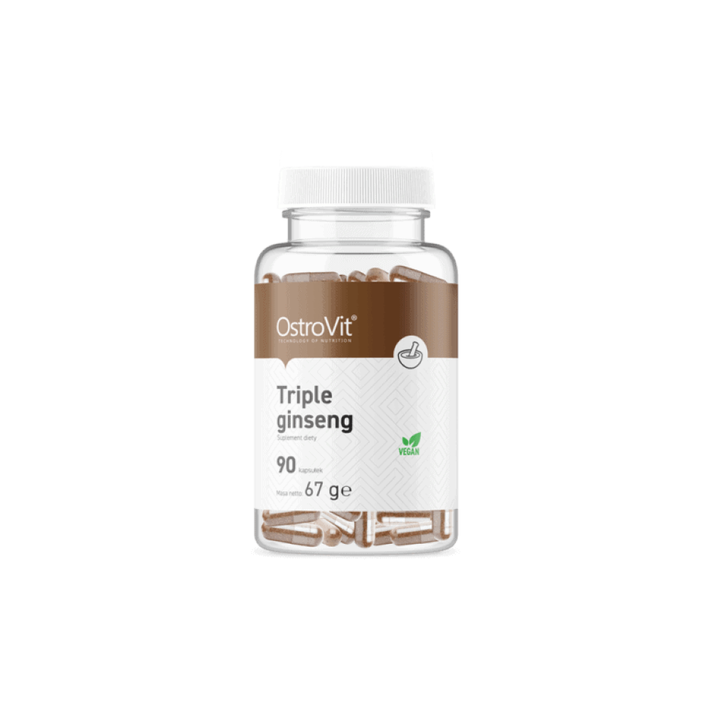 OstroVit Triple Ginseng VEGE - 90 Capsule Beneficii ginseng: antioxidant puternic care poate reduce inflamatia, poate aduce bene OstroVit Triple Ginseng VEGE - 90 Capsule Beneficii ginseng: antioxidant puternic care poate reduce inflamatia, poate aduce bene