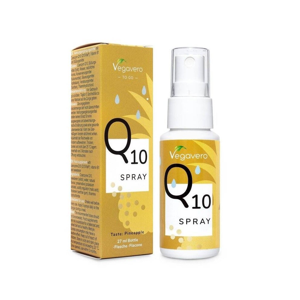 Vegavero Coenzima Q10 spray (27 ml) Beneficii Coenzima Q10 - este un supliment alimentar usor de administrat, poate imbunatati s Vegavero Coenzima Q10 spray (27 ml) Beneficii Coenzima Q10 - este un supliment alimentar usor de administrat, poate imbunatati s