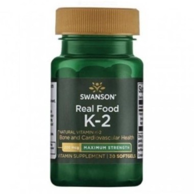 Swanson Vitamina K2 - 200 mcg, 30 Capsule Beneficii Vitamina K2: beneficii pentru oase, imbunatateste sanatatea cognitiva, ajuta